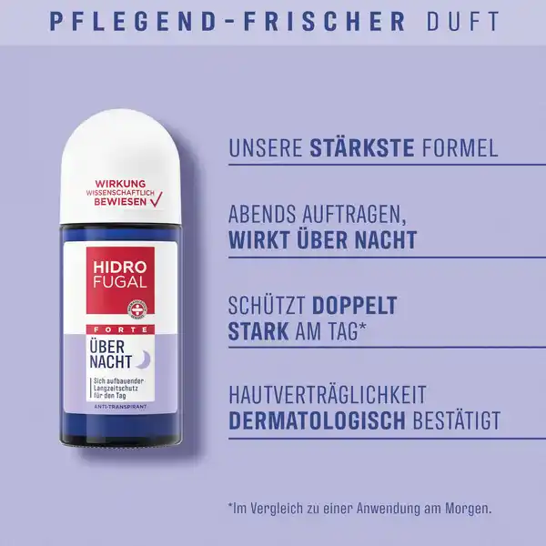 Bild 3 von Hidrofugal FORTE Über Nacht Anti-Transpirant Roll On, 50 ml