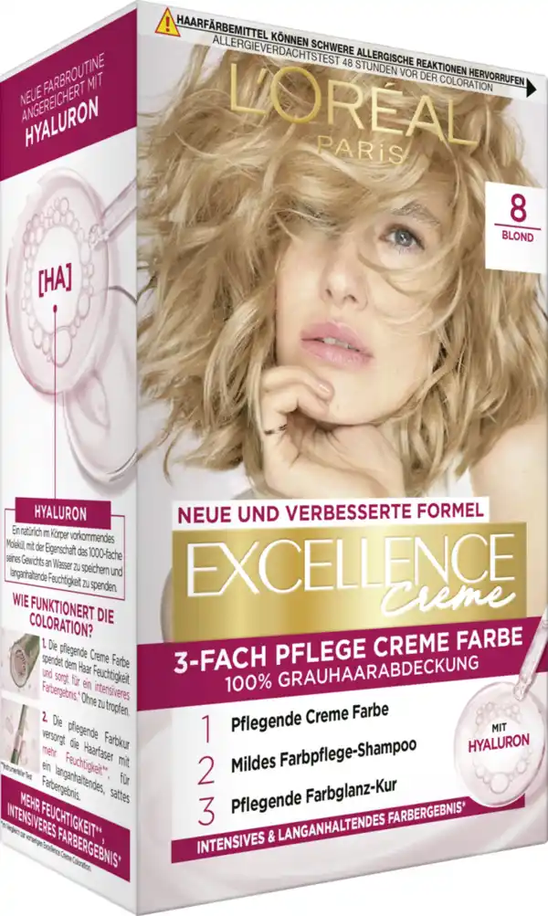 Bild 2 von L’Oréal Paris Excellence Crème Coloration 8 Blond
