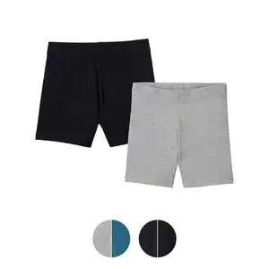 UP2FASHION BASICS Damen Radlershorts, 2er-Set
