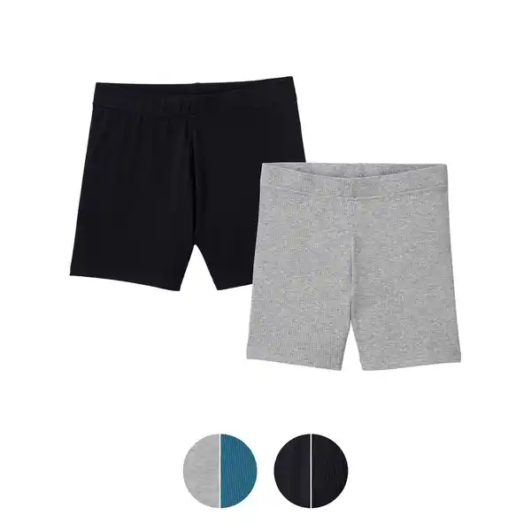 Bild 1 von UP2FASHION BASICS Damen Radlershorts, 2er-Set