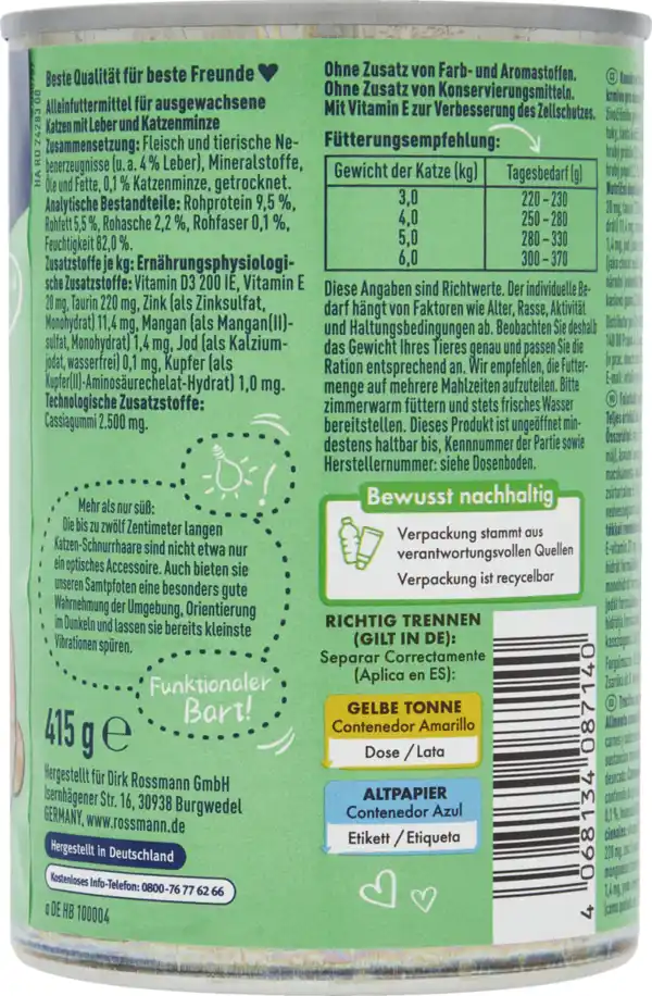 Bild 2 von Winston Menü mit Leber und Katzenminze, 400 g