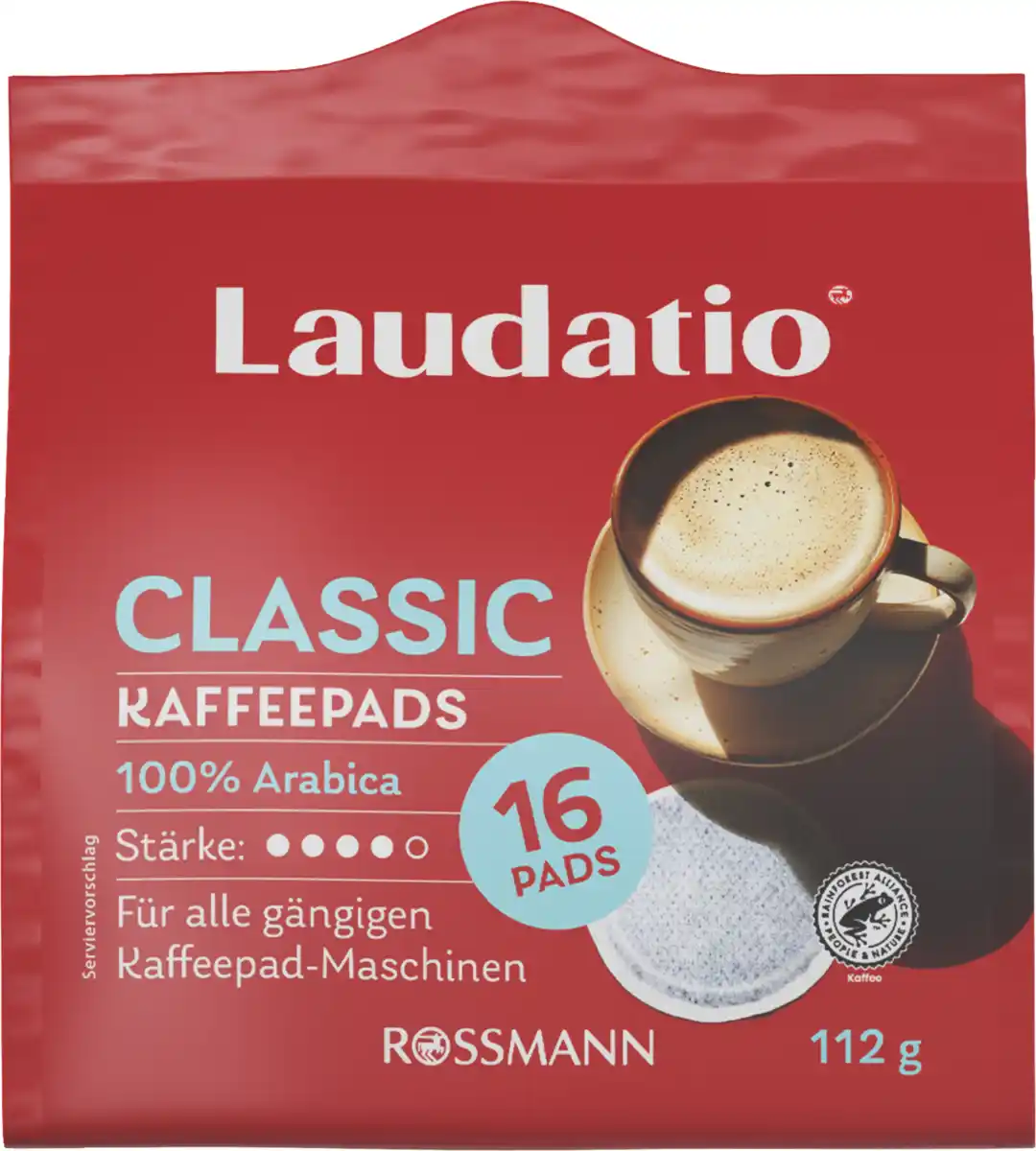 Bild 1 von LAUDATIO KAFFEEGENUSS Kaffeepads Classic, 112 g