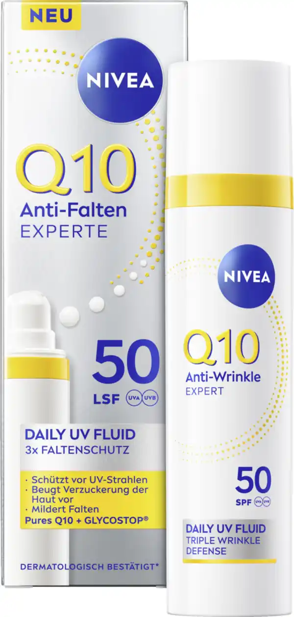 Bild 3 von NIVEA Q10 Anti-Falten Experte Daily UV Fluid LSF 50, 40 ml