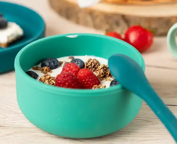 Bild 2 von reer Silikon-Geschirrset, 4-teilig, grün