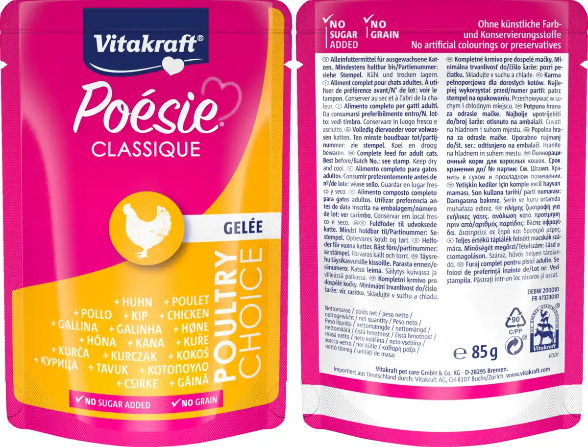 Bild 2 von Vitakraft Poésie Classique in Gelée Multipack, 1.020 g