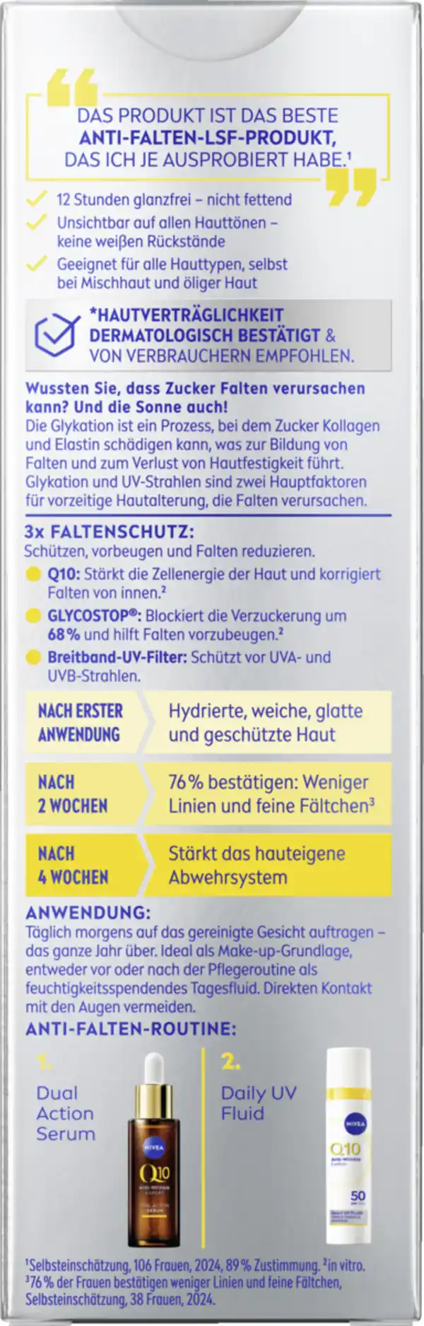 Bild 2 von NIVEA Q10 Anti-Falten Experte Daily UV Fluid LSF 50, 40 ml