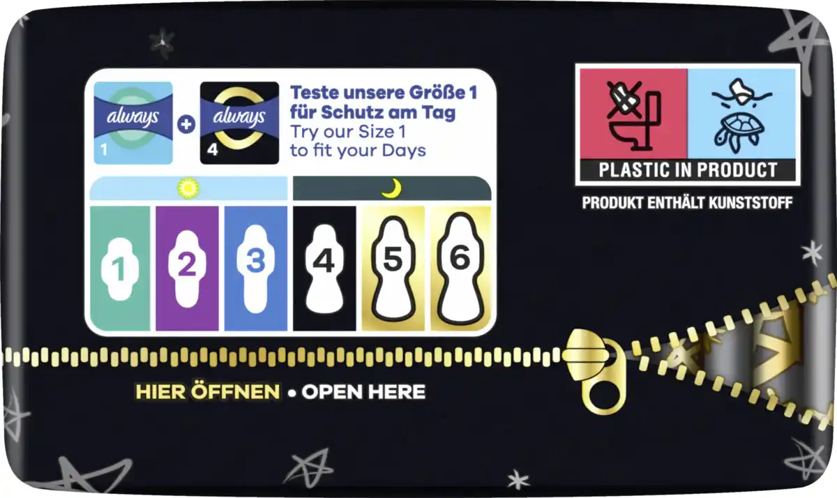 Bild 1 von Always Ultra Secure Night Binden mit Flügeln