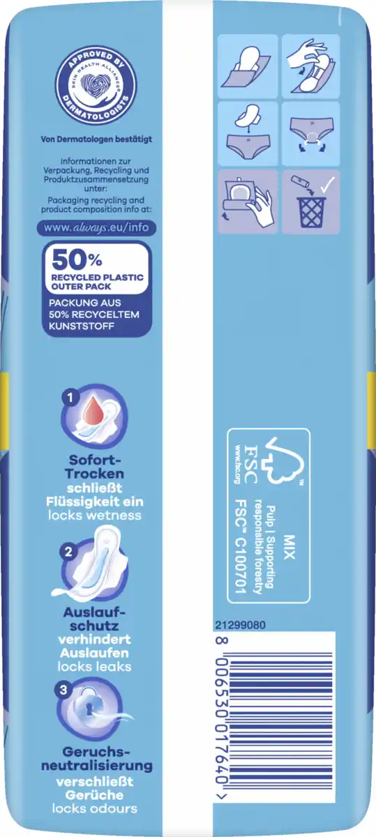 Bild 2 von Always Ultra Day Binden Long Plus mit Flügeln Gr. 3 BigPack