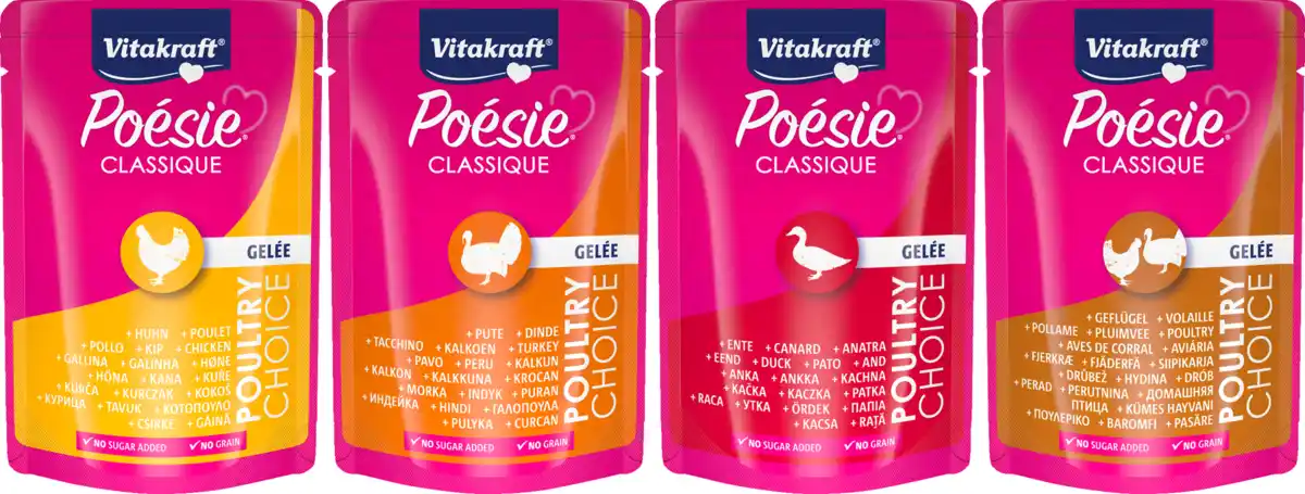 Bild 1 von Vitakraft Poésie Classique in Gelée Multipack, 1.020 g