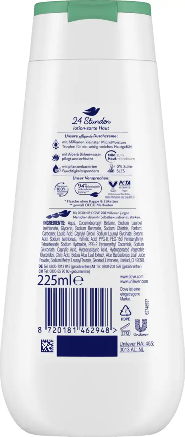 Bild 2 von Dove Duschcreme Advanced Care Hydra, 225 ml