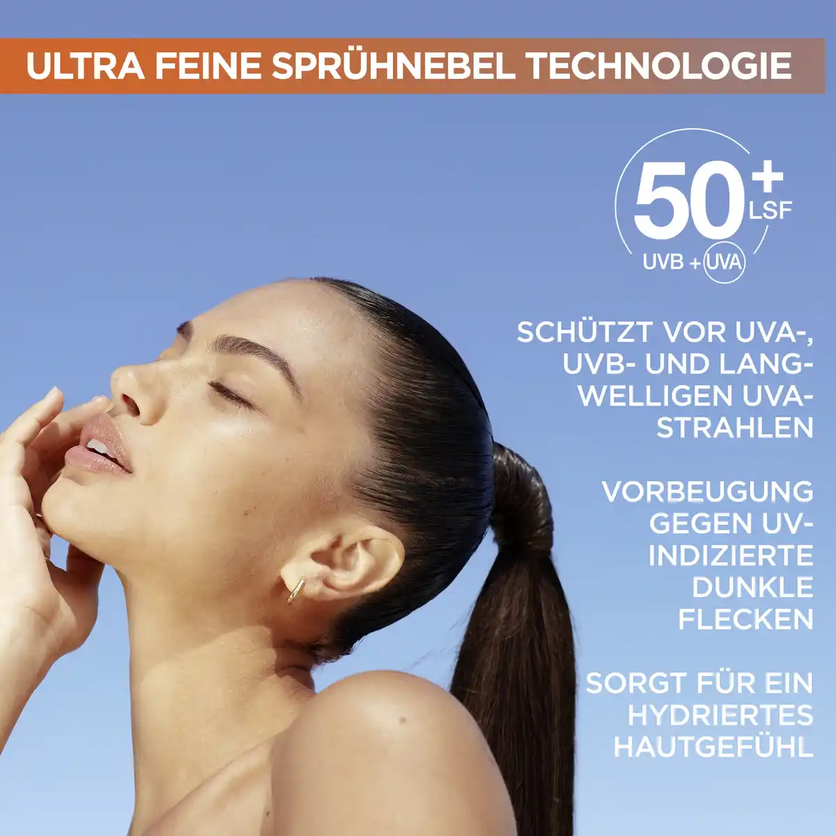 Bild 4 von Garnier Vitamin C* Glowy UV Over Make-Up Sonnenspray LSF 50+, 75 ml