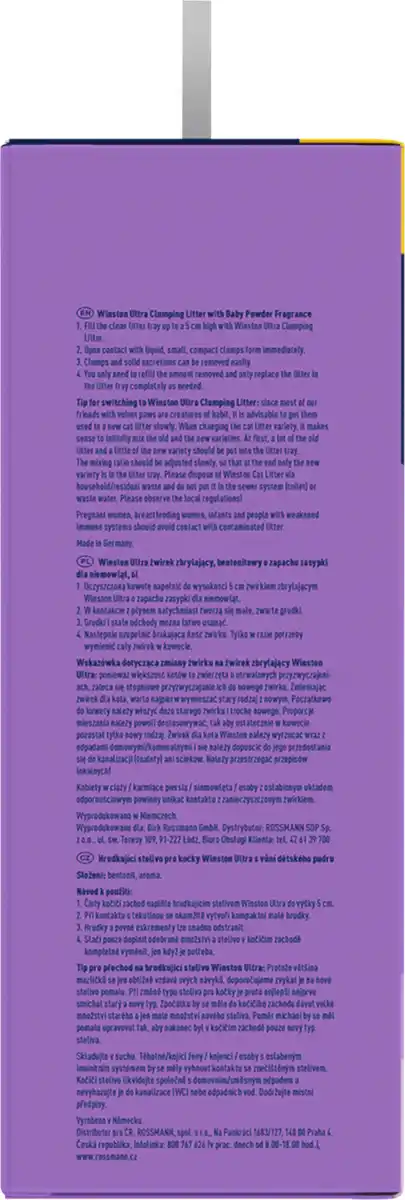 Bild 4 von Winston Ultra Klumpstreu mit Babypuder-Duft, 8 L