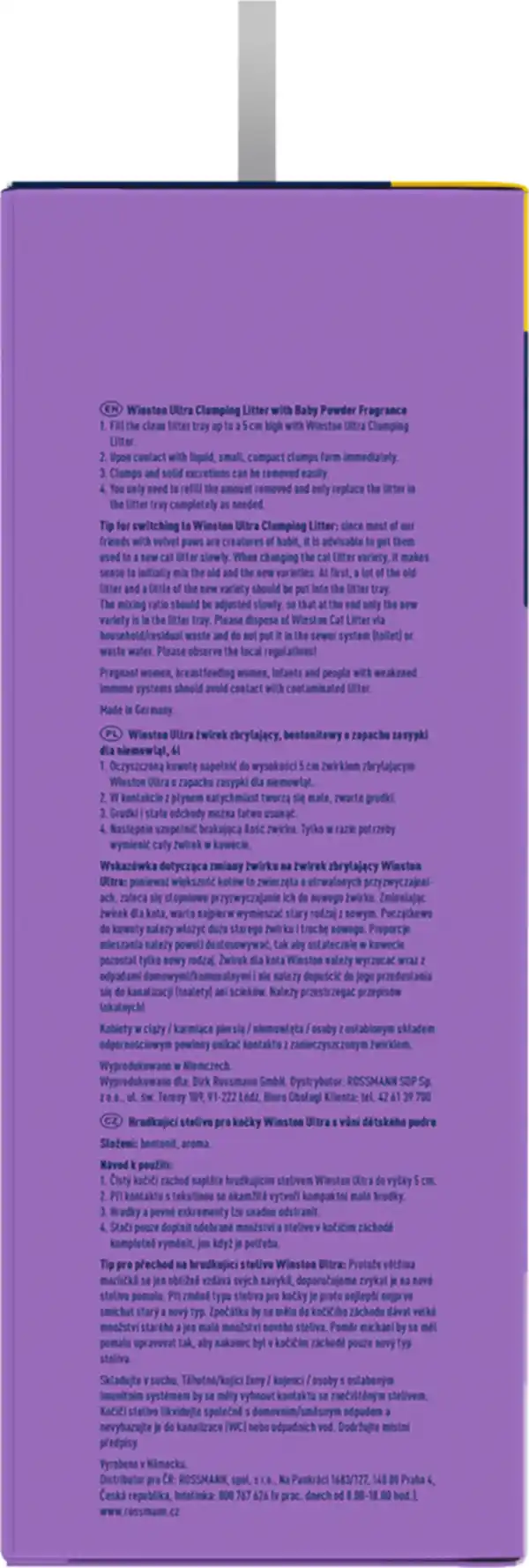 Bild 4 von Winston Ultra Klumpstreu mit Babypuder-Duft, 8 L
