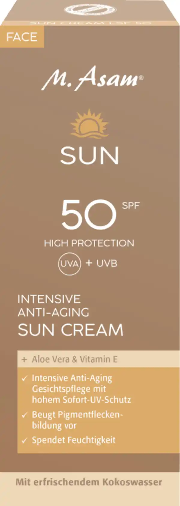Bild 1 von M. Asam SUN Intensive Anti-Aging Sun Cream LSF 50, 50 ml