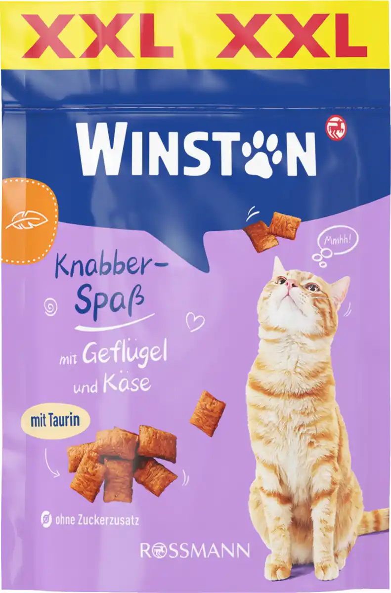 Bild 1 von Winston Knabber-Spaß mit Geflügel & Käse, 150 g