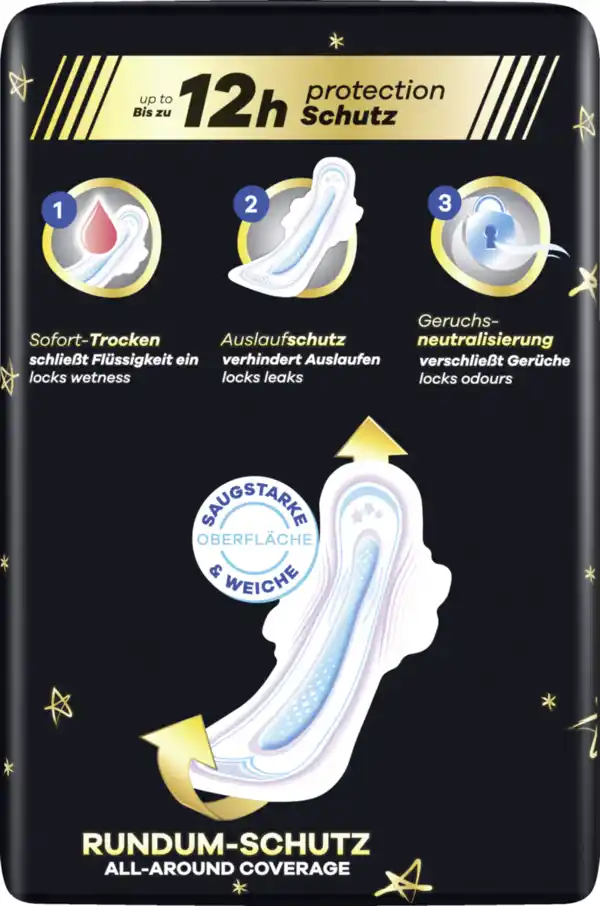 Bild 3 von Always Ultra Secure Night Extra Binden mit Flügeln Gr. 5 BigPack