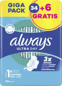 Always Ultra Day Binden Normal mit Flügeln Gr. 1 Gigapack