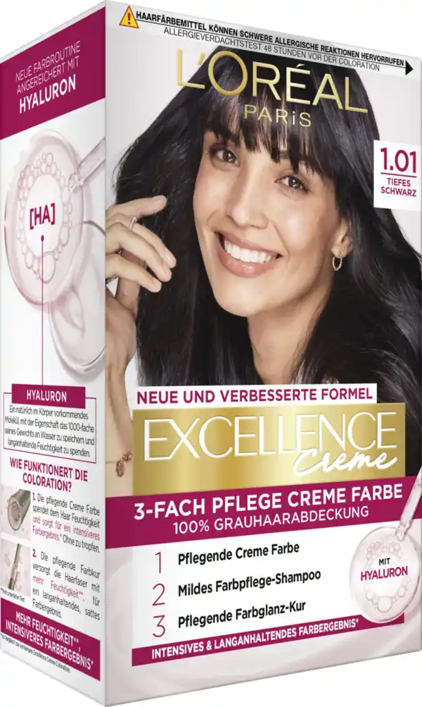Bild 2 von L’Oréal Paris Excellence Crème 1.01 Tiefes Schwarz
