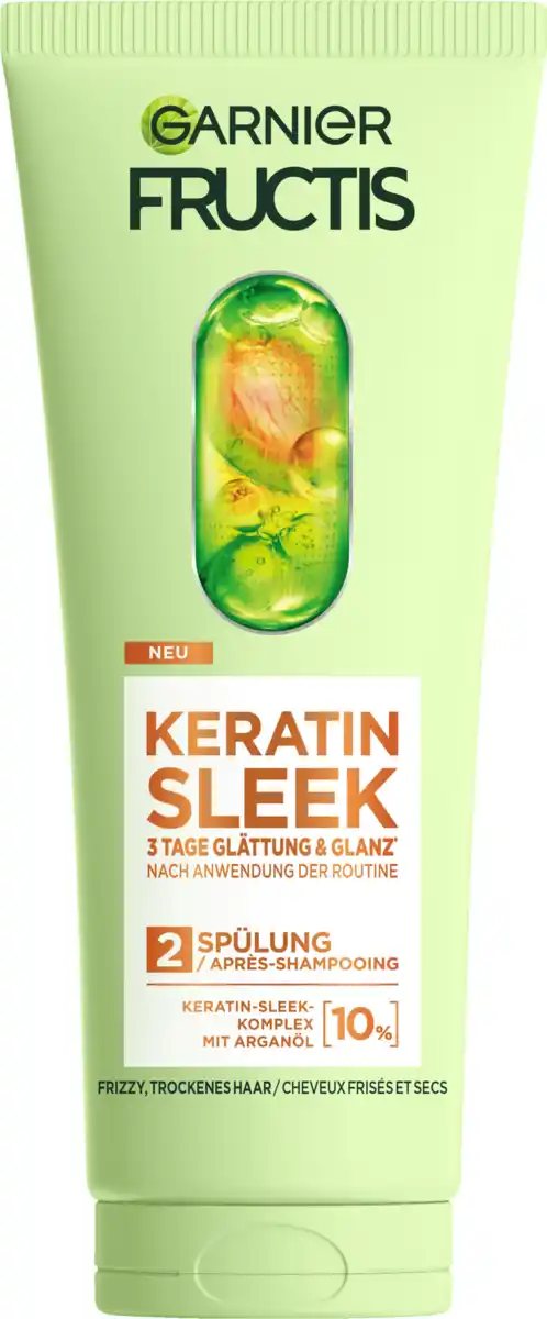 Bild 1 von Garnier Fructis Keratin Sleek Spülung, 200 ml