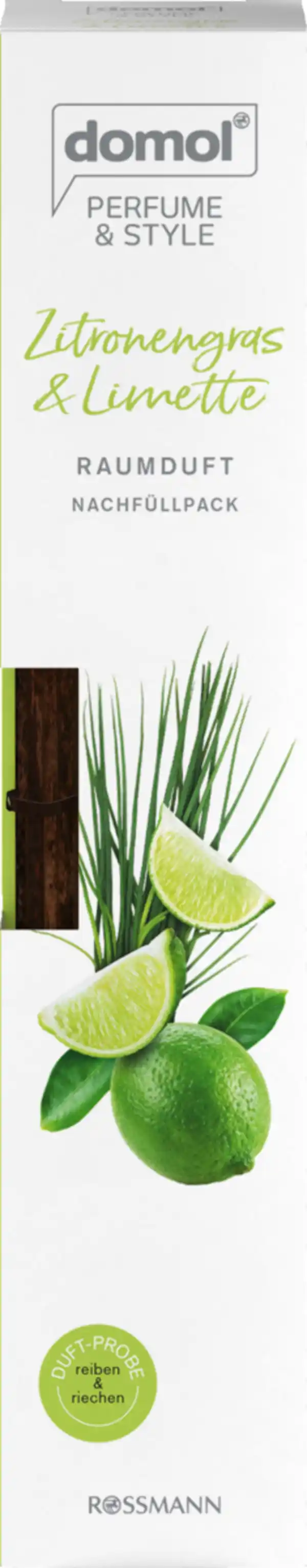 Bild 2 von domol Perfume & Style Raumduft Zitronengras & Limette Nachfüllpack, 90 ml