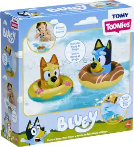 TOMY Bluey Badeinsel, 2er Pack