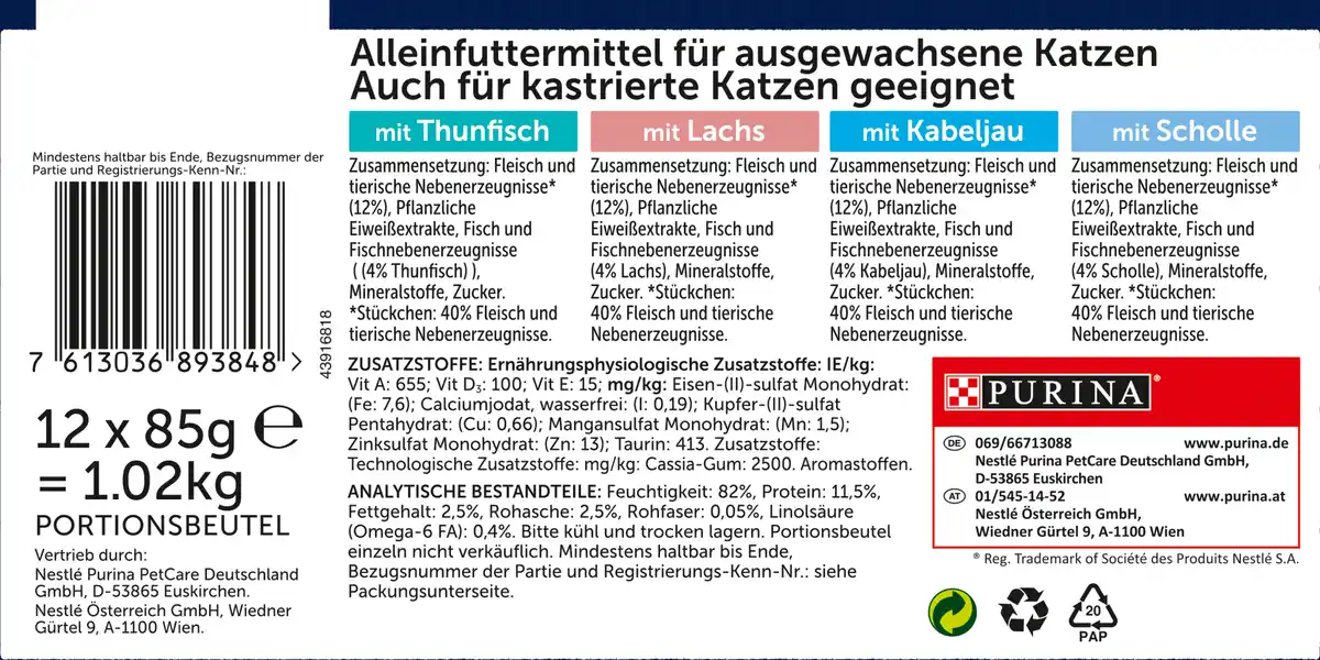 Bild 2 von Felix So gut wie es aussieht Geschmacksvielfalt aus dem Wasser in Gelee Multipack, 1.020 g