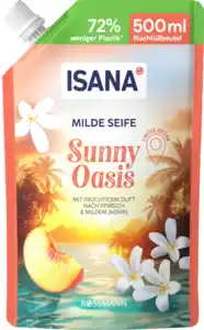 ISANA Milde Seife Pfirsich & Jasmin, 500 ml