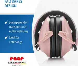 reer 53304 SilentGuard Kids Kapselgehörschutz, rosa