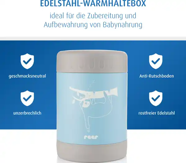 Bild 4 von reer 90423 ColourDesign Edelstahl-Warmhaltebox, 300 ml, blau