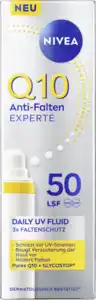 NIVEA Q10 Anti-Falten Experte Daily UV Fluid LSF 50, 40 ml