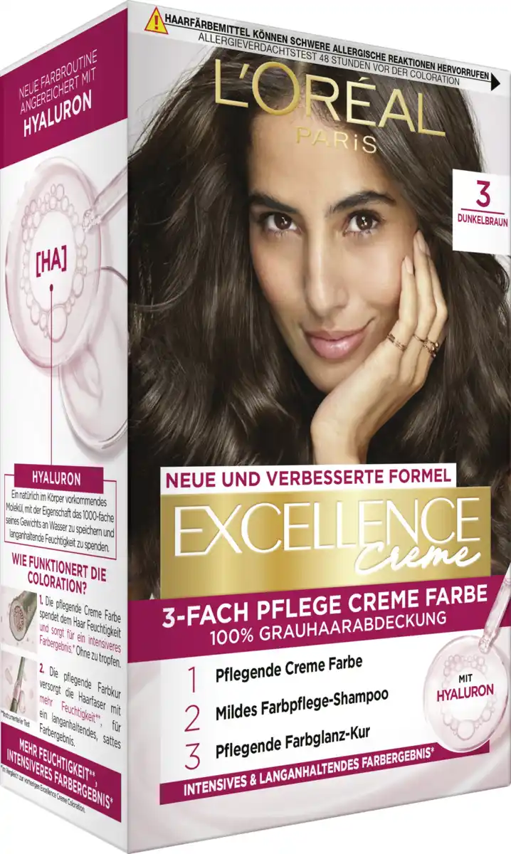 Bild 2 von L’Oréal Paris Excellence Crème Coloration 3 Dunkelbraun