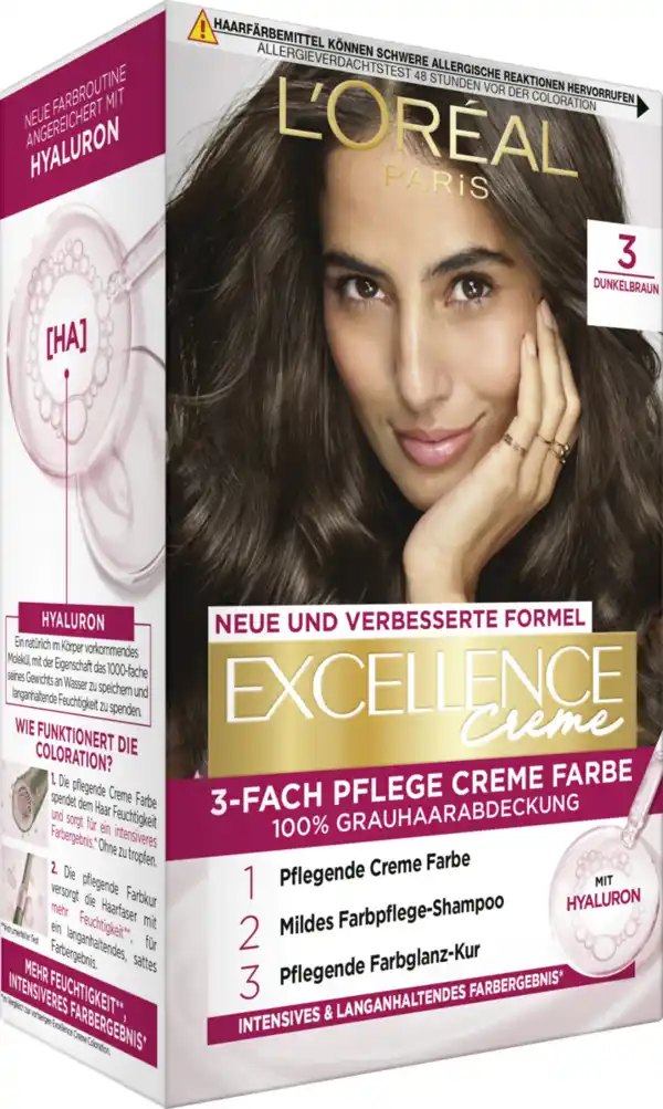 Bild 2 von L’Oréal Paris Excellence Crème Coloration 3 Dunkelbraun