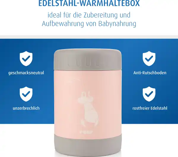 Bild 4 von reer 90424 ColourDesign Edelstahl-Warmhaltebox, 300 ml,rosa