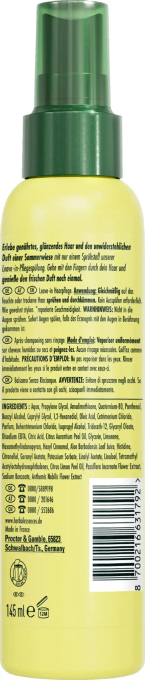 Bild 2 von Herbal Essences Leave-in Spray Kamille, 145 ml