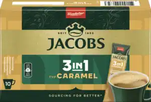 Jacobs 3in1 Instantkaffe Sticks Caramel, 112 g