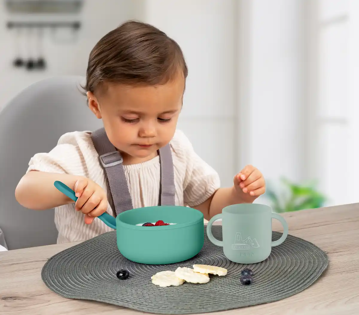 Bild 4 von reer Silikon-Geschirrset, 4-teilig, grün