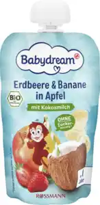 Babydream Bio Erdbeere & Banane in Apfel mit Kokosmilch, 100 g