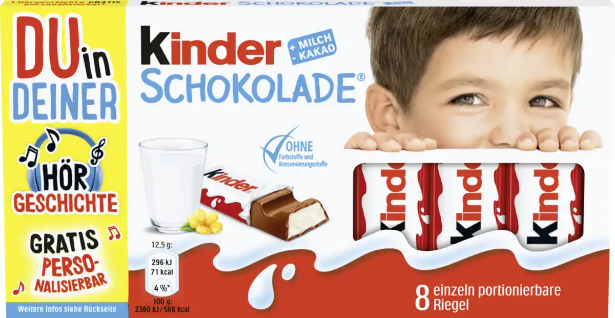 Bild 1 von Ferrero Kinder Kinderschokolade, 100 g