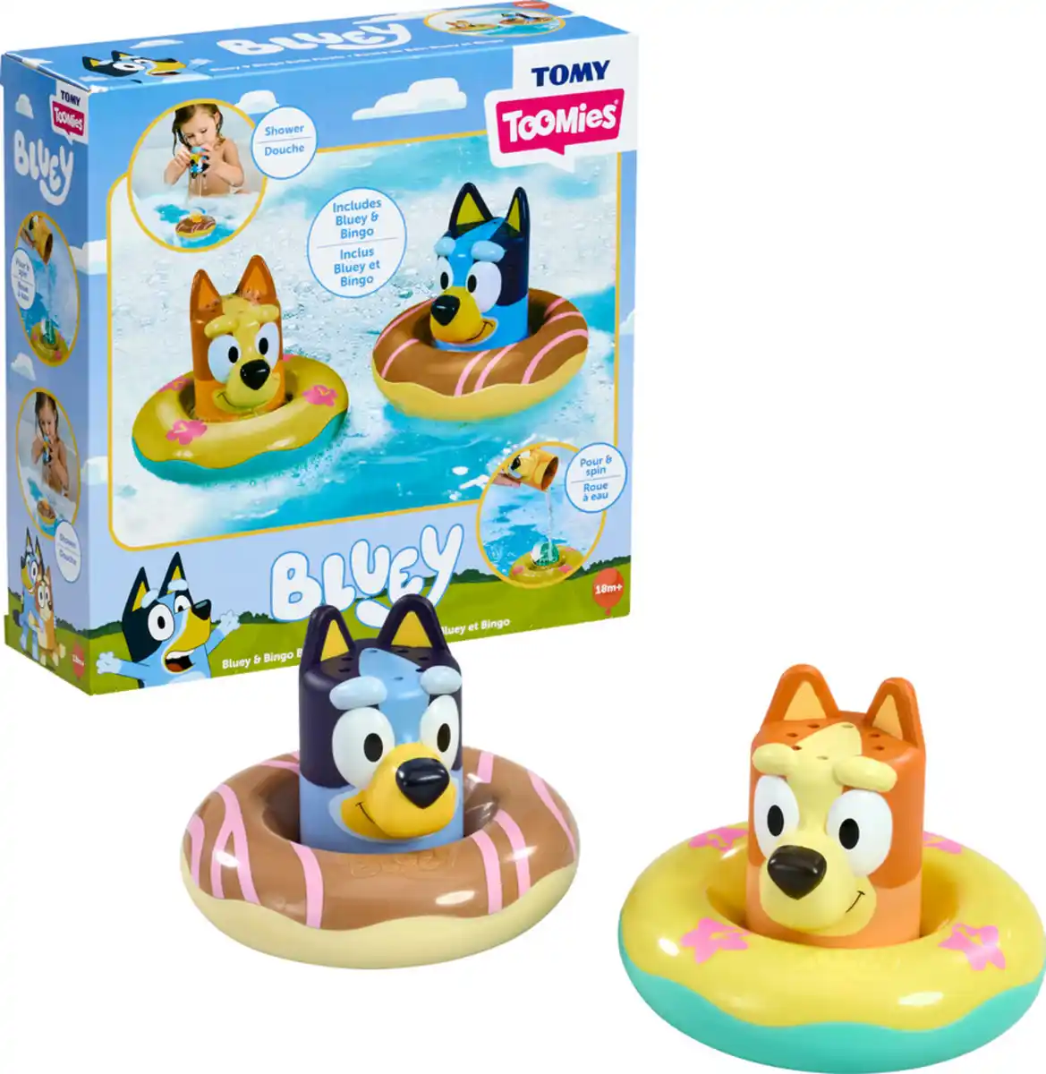 Bild 4 von TOMY Bluey Badeinsel, 2er Pack