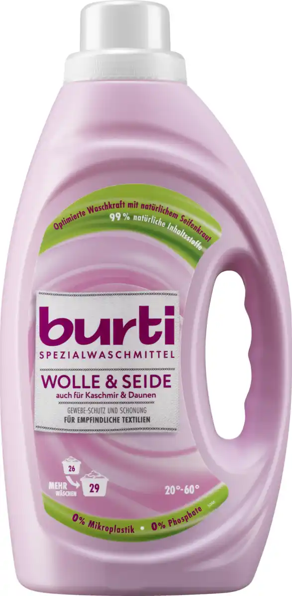 Bild 1 von burti Feinwaschmittel Flüssig Wolle & Seide 29 WL