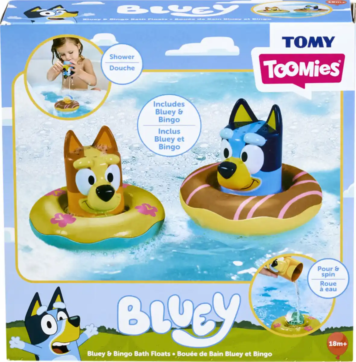 Bild 1 von TOMY Bluey Badeinsel, 2er Pack
