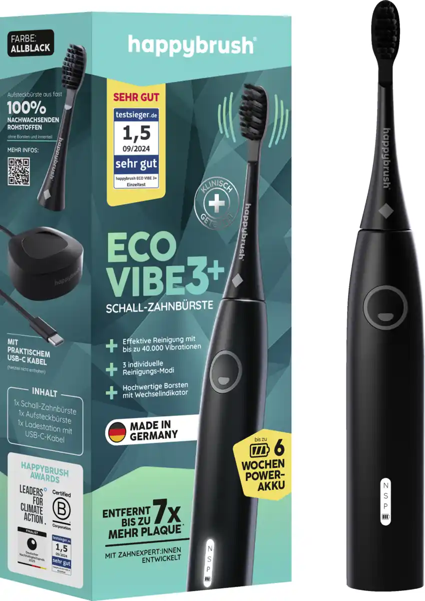 Bild 1 von happybrush StarterKit Schall V3 all black