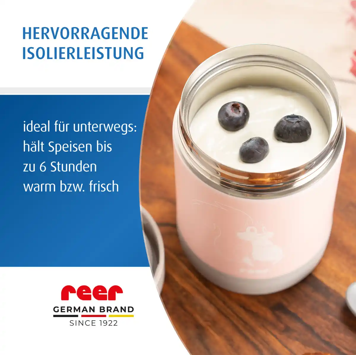 Bild 3 von reer 90424 ColourDesign Edelstahl-Warmhaltebox, 300 ml,rosa