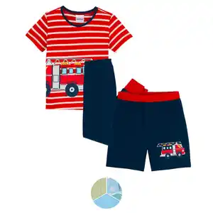 LILY & DAN Kinder-/Kleinkinder-Pyjama 3-tlg Jungen