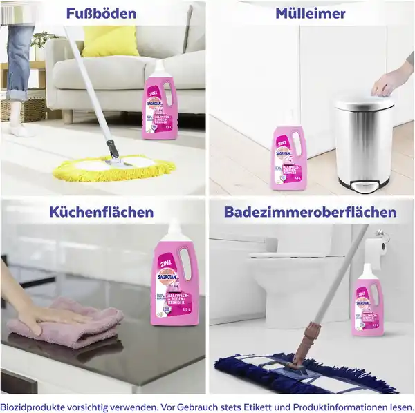 Bild 3 von Sagrotan Allzweck- & Boden-Reiniger Blütenfrische, 1.500 ml