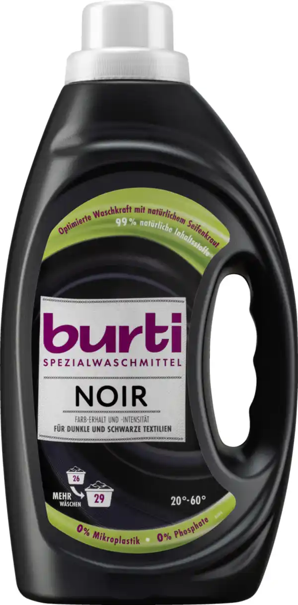 Bild 1 von burti Feinwaschmittel Flüssig Noir 29 WL
