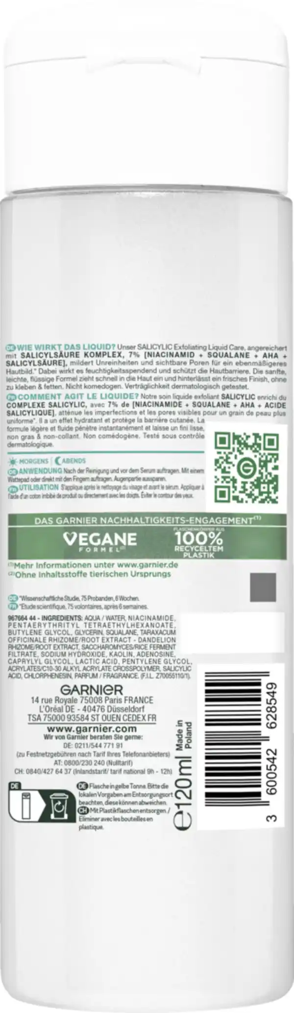 Bild 2 von Garnier Salicylic Exfoliating Care Gesichtsfluid, 120 ml