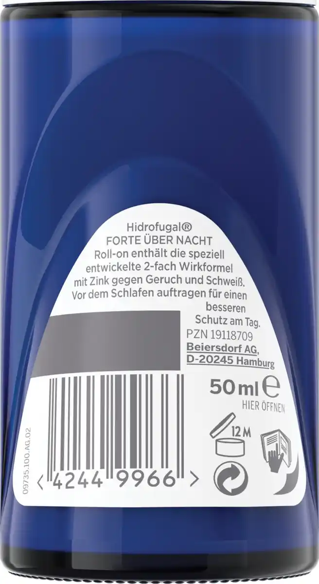 Bild 2 von Hidrofugal FORTE Über Nacht Anti-Transpirant Roll On, 50 ml