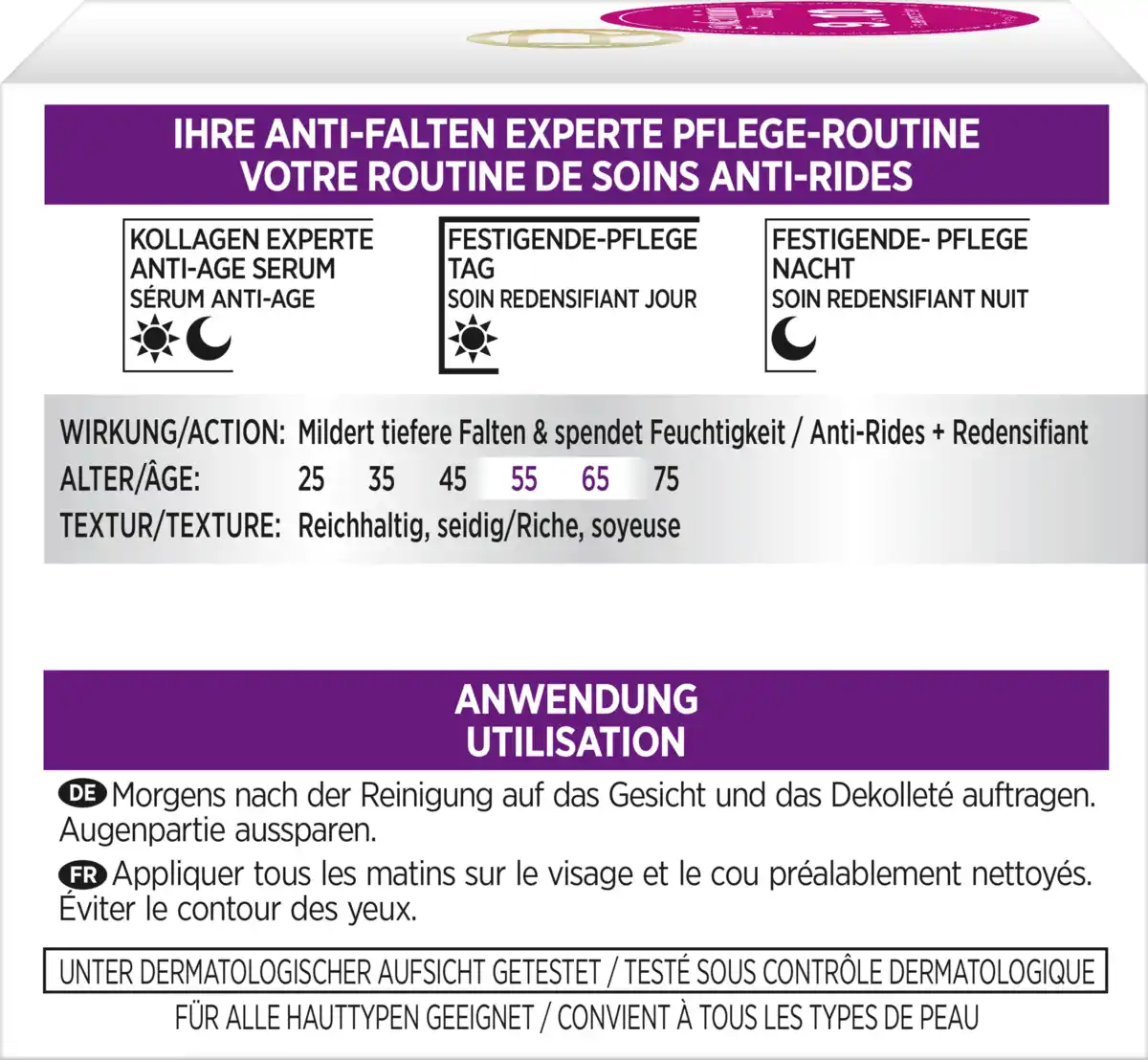 Bild 4 von L’Oréal Paris Gesichtscreme Anti-Falten Experte 55+ Nachtpflege, 50 ml