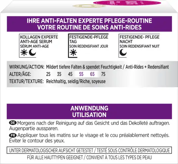 Bild 4 von L’Oréal Paris Gesichtscreme Anti-Falten Experte 55+ Nachtpflege, 50 ml